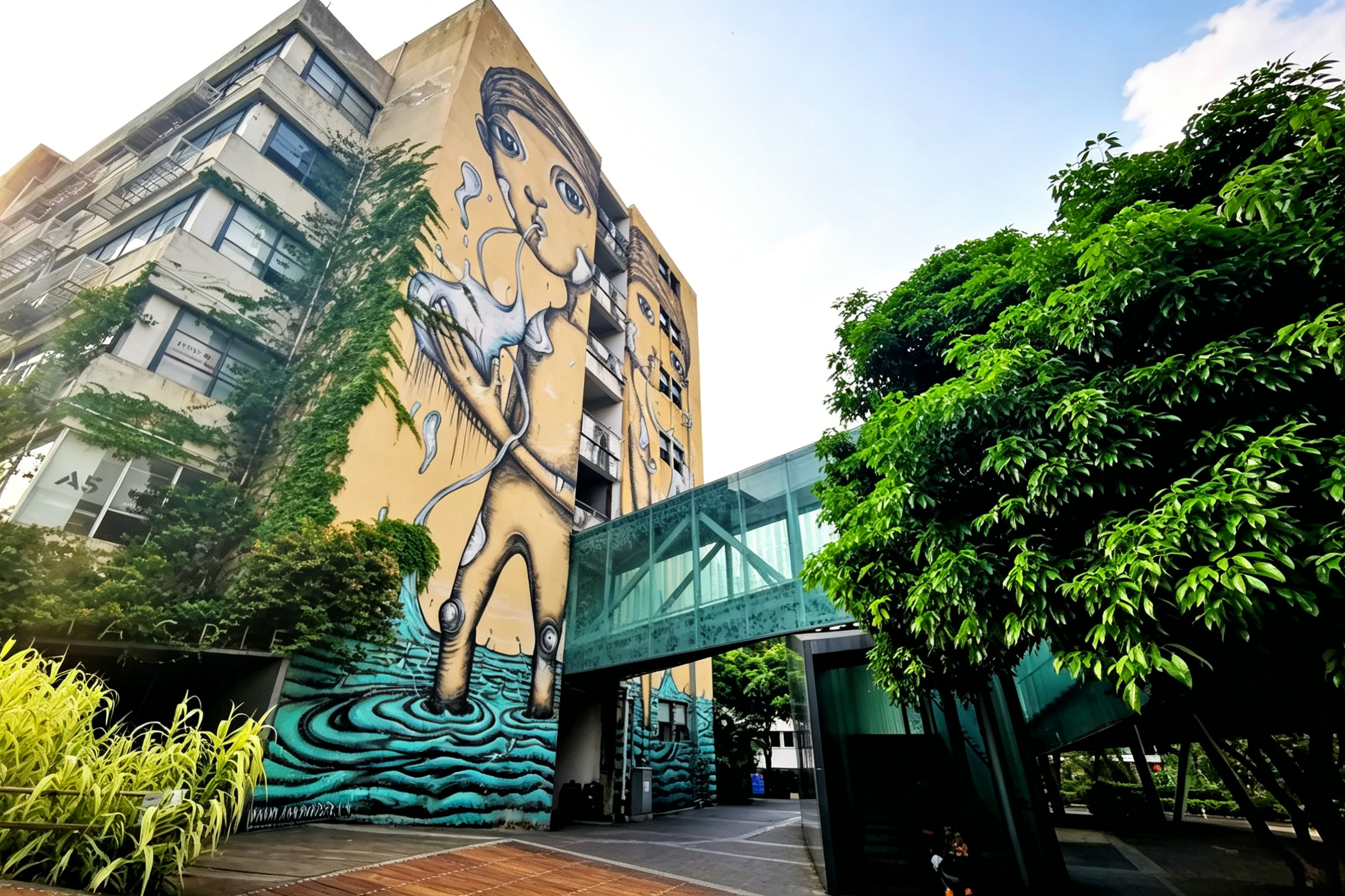 OCT-LOFT — a former factory complex transformed into Shenzhen's creative heart, with street art, cafés, and design studios